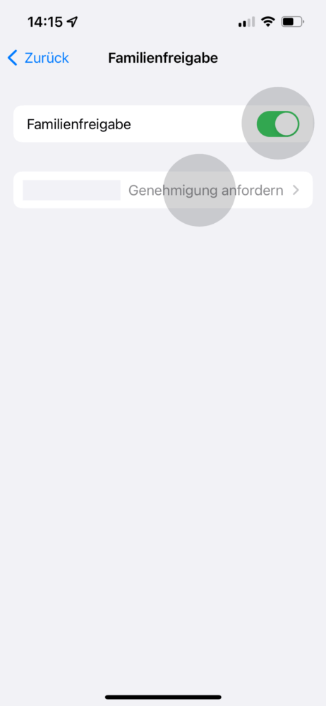 iPhone Hotspot Familienfreigabe einrichten