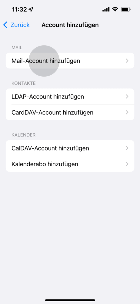 Hier kannst du am iPhone Mail einrichten