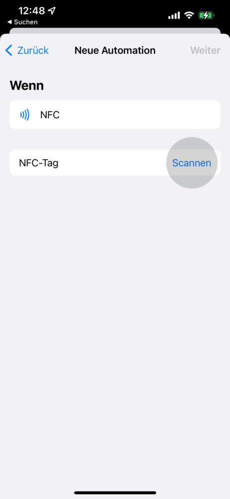 iPhone NFC aktivieren und scannen