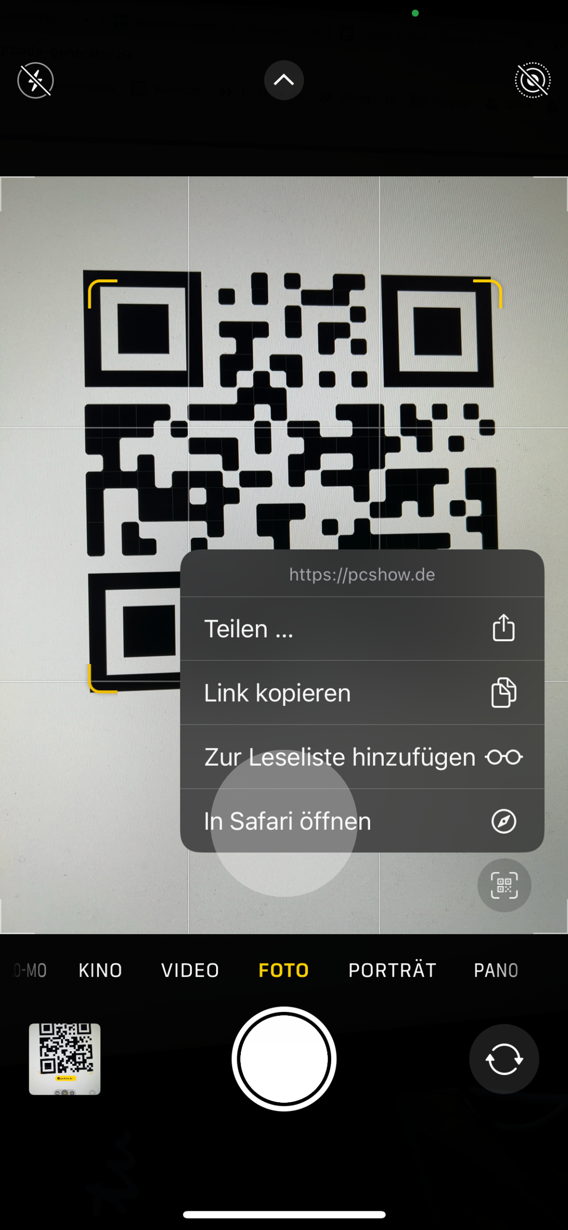 iPhone QR Code scannen So geht’s auch ohne App! PCShow.de