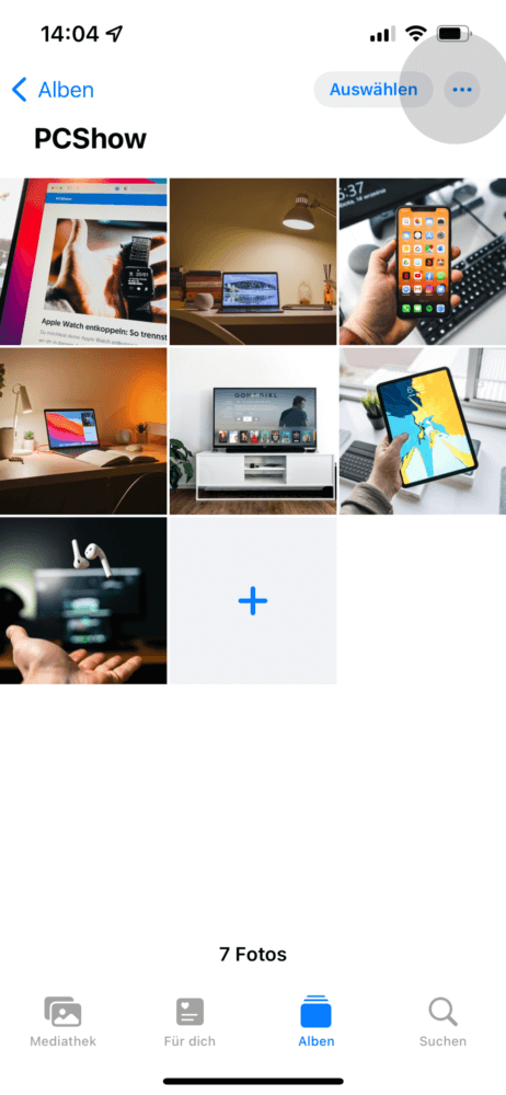 iPhone Rückblick erstellen über Alben