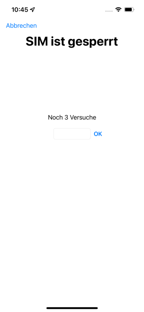 iPhone SIM entsperren