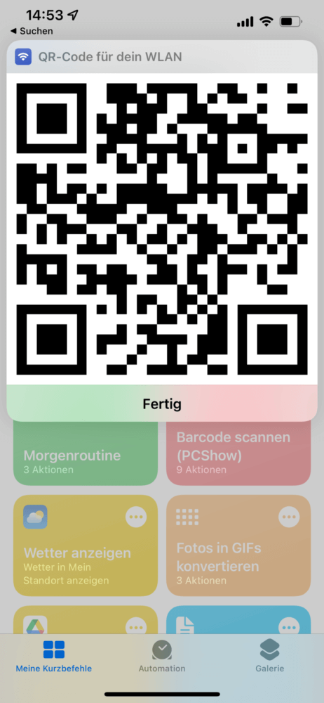 QR für WLAN erstellen lassen