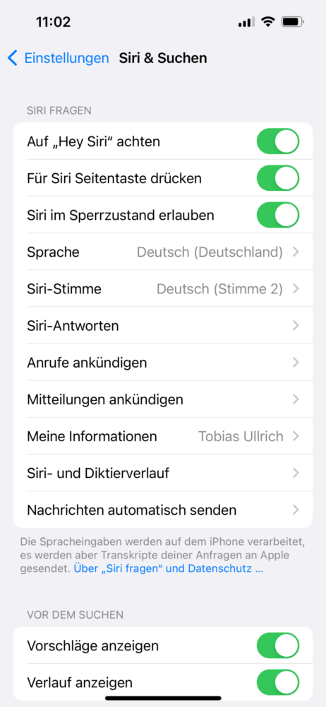 iPhone achtet nun auf Hey Siri